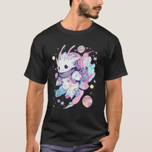 Camiseta Galáxia Espacial Cuja Aestesia É Gótico Axolotl Pa