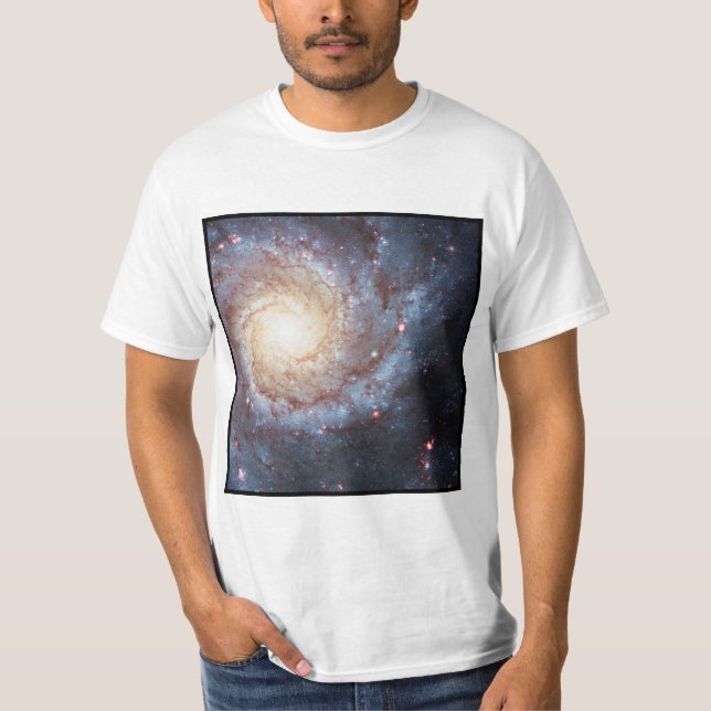 Camiseta Galáxia espiral 74 mais messier galácticos (Frente)