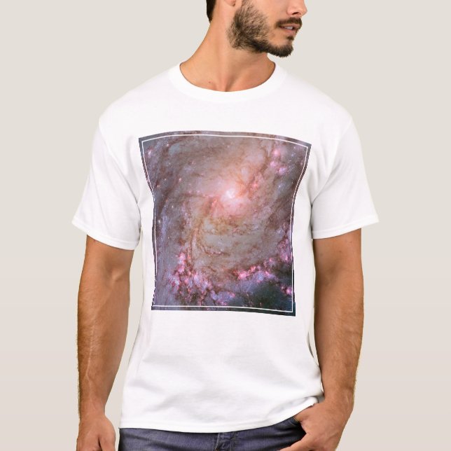 Camiseta Galáxia Espiral M83, Ablaze Com Formação De Estrel (Frente)