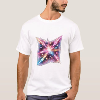 Camiseta Galáxia Estouro do Coração Cósmico Estética Espaci