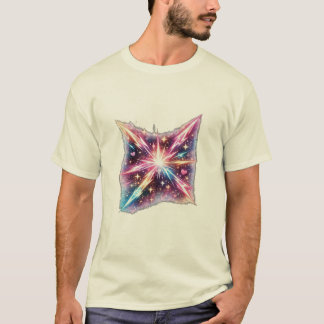 Camiseta Galáxia Estouro do Coração Cósmico Estética Espaci
