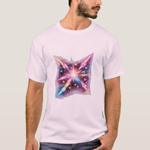 Camiseta Galáxia Estouro do Coração Cósmico Estética Espaci