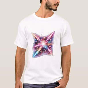 Camiseta Galáxia Estouro do Coração Cósmico Estética Espaci