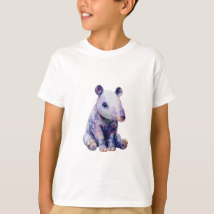 Camiseta Galáxia Pastel Tapir Crianças