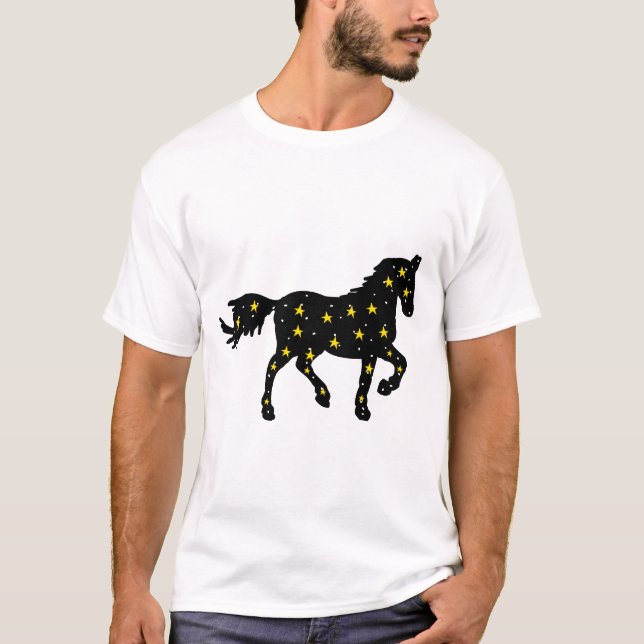 Camiseta Galáxia Sagitário Cavalo – Zodíaco Cósmic (Frente)