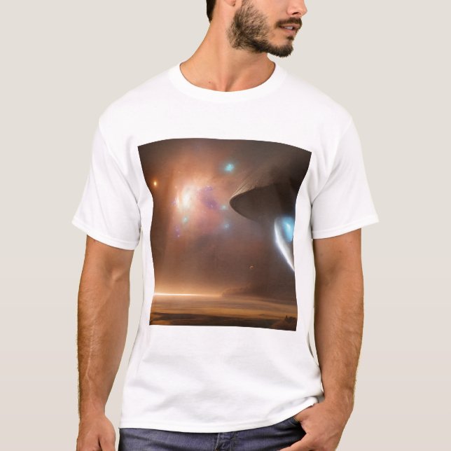Camiseta Galáxia, Universo, Estrelas, Espaço Sider (Frente)