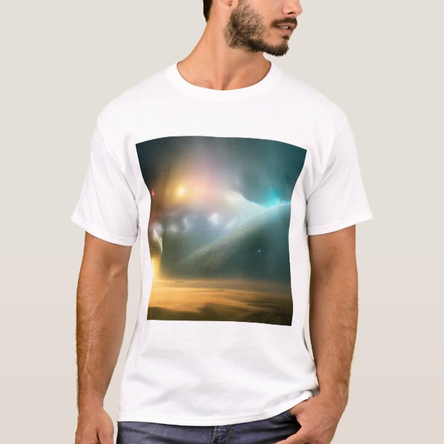 Camiseta Galáxia, Universo, Estrelas, T-Shirt Espacial Exte (Frente)