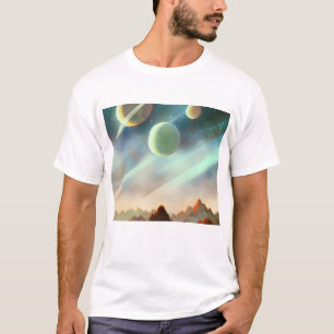 Camiseta Galáxia, Universo, Estrelas, T-Shirt Espacial Exte