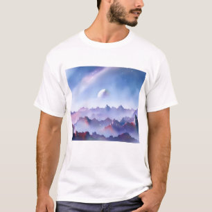 Camiseta Galáxia, Universo, Estrelas, T-Shirt Espacial Exte