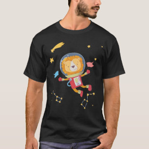 Camiseta galáxia vista astronauta