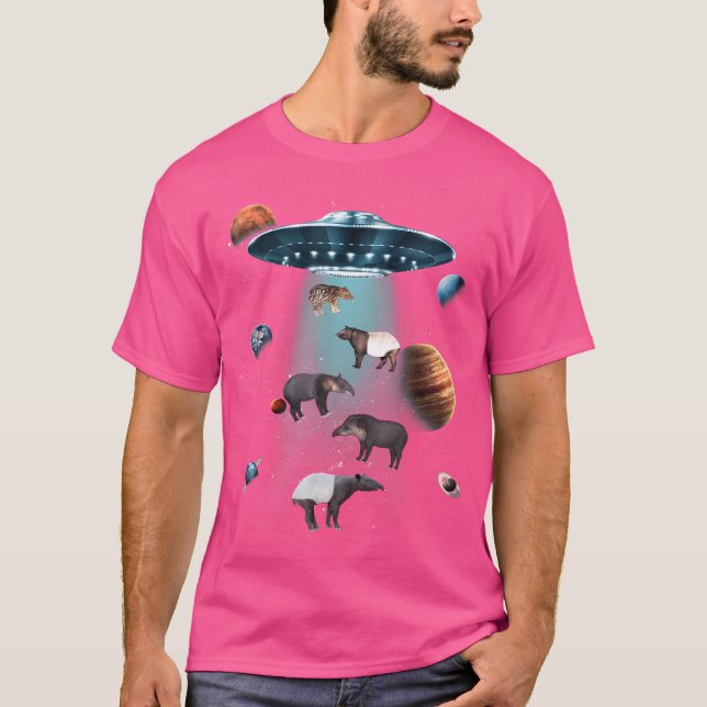 Camiseta Galaxir Tapir Space Ufo Alienígena Stars Animal Ma (Frente)