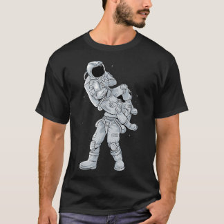 Camiseta Galaxy Bjj Astronaut Voando Armbar Jiu-Jitsu