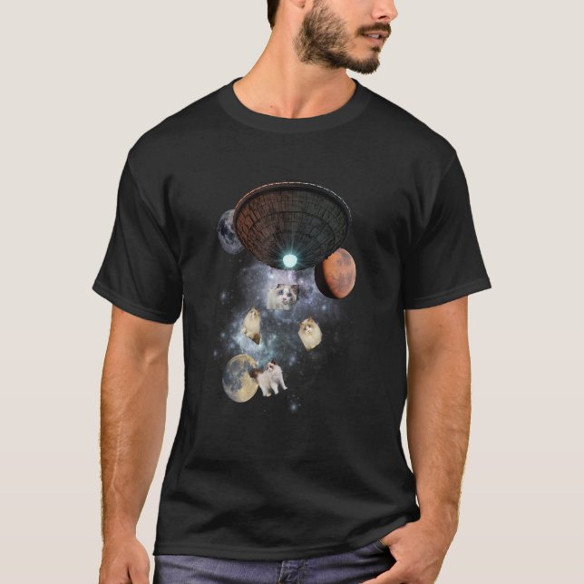 Camiseta Galaxy Cat Himalayan Ragdoll Birman Legal Cat E K (Frente)