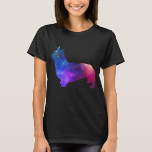 Camiseta Galaxy Corgi Dog Space E Stars Lover Gift