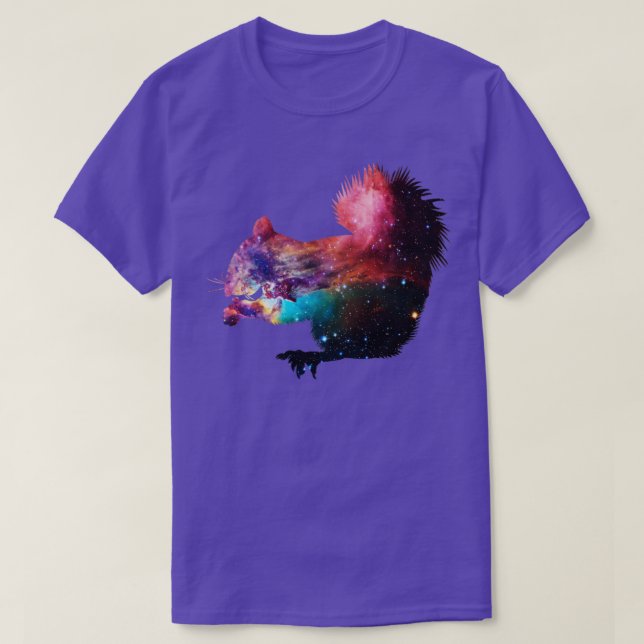 Camiseta Galaxy Forest Animal Gift Rodent Squirrel (Frente do Design)