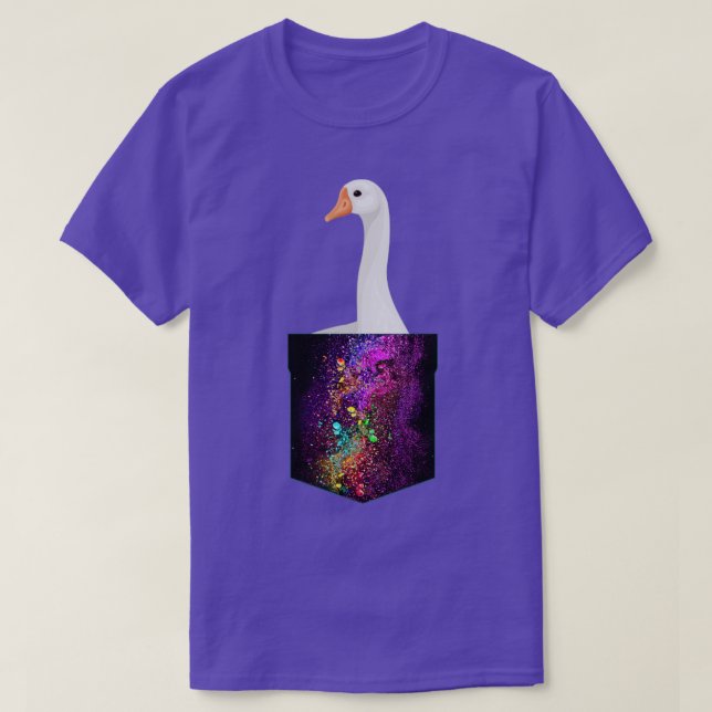 Camiseta Galaxy Goose Geese Bird (Frente do Design)