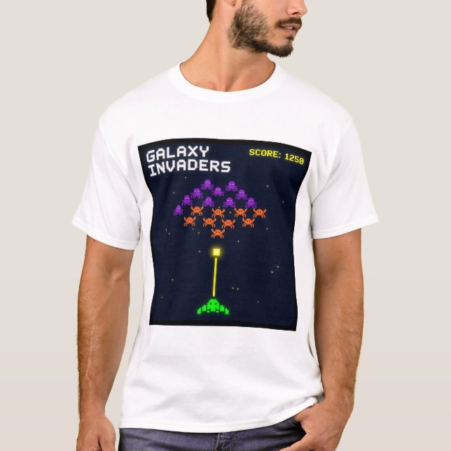 Camiseta Galaxy Invaders T-Shirt (Frente)