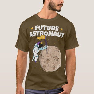 Camiseta Galaxy Moon Aterrissando no Ast do Futuro da Ciênc