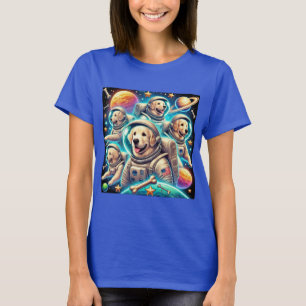 Camiseta Galaxy Paws Space Explorer Dogs Adventure