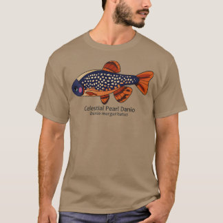 Camiseta Galaxy Rasbora Celestial Pearl Danio com Texto