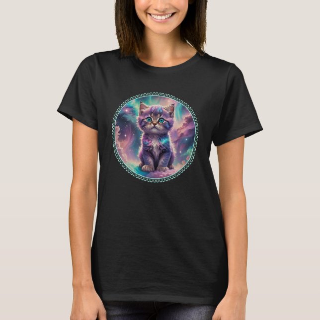 Camiseta Galaxy Space Kitten (Frente)