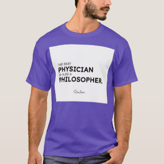 Camiseta Galen cita O melhor médico também é filosofia