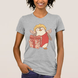 Camiseta Galentine do Cute Penguin Cupid - Cor