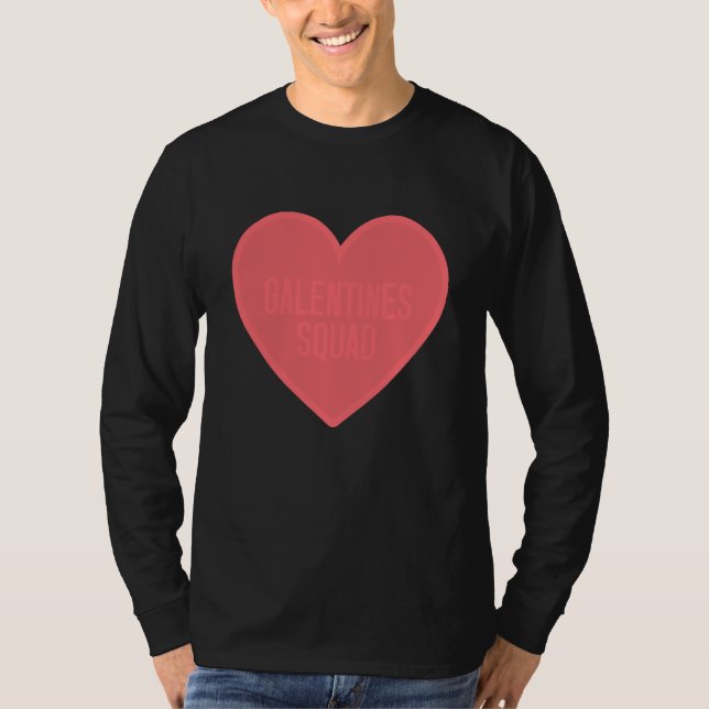 Camiseta Galentines Day Squad BFF Valentines Day Friendship (Frente)