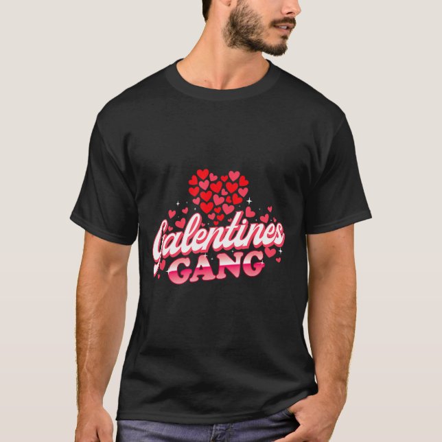 Camiseta Galentines Gang - Galentine's Day Gals Sisterhood  (Frente)