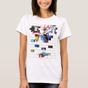 Camiseta Galeria da zona leste, muro de Berlim, arte do
