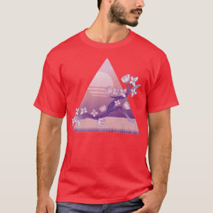 Camiseta Galeria de Cereja de Vaporwave Japonesa Sakura Su