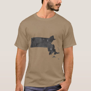 Camiseta Galeria Wall Art Massachusetts State Outdoor Water
