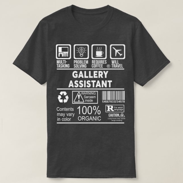 CAMISETA GALERY ASSISANT NICE DESIGN 2017 (Frente do Design)