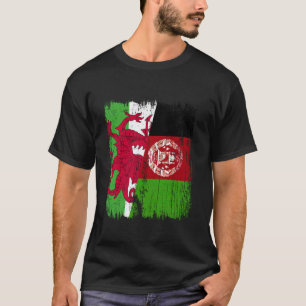 Camiseta Gales Afeganistão Meia Bandeira Galês Herança Afeg