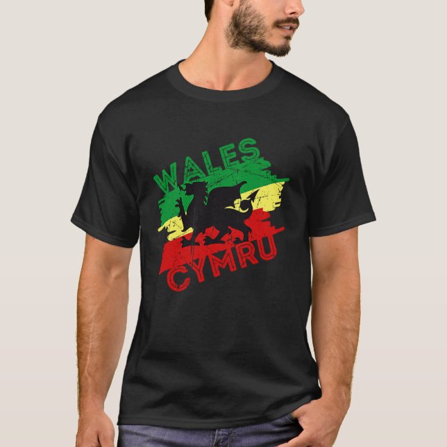 Camiseta Gales para homens mulheres crianças Dia de São Dav (Frente)