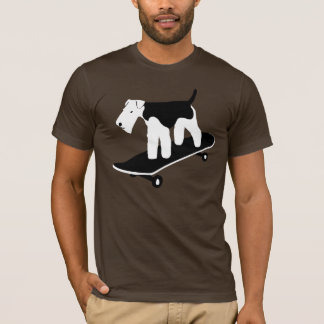 Camiseta Galês Terrier Skateboarding