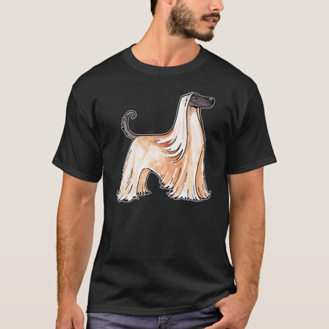 Camiseta Galgo afegão (Frente)