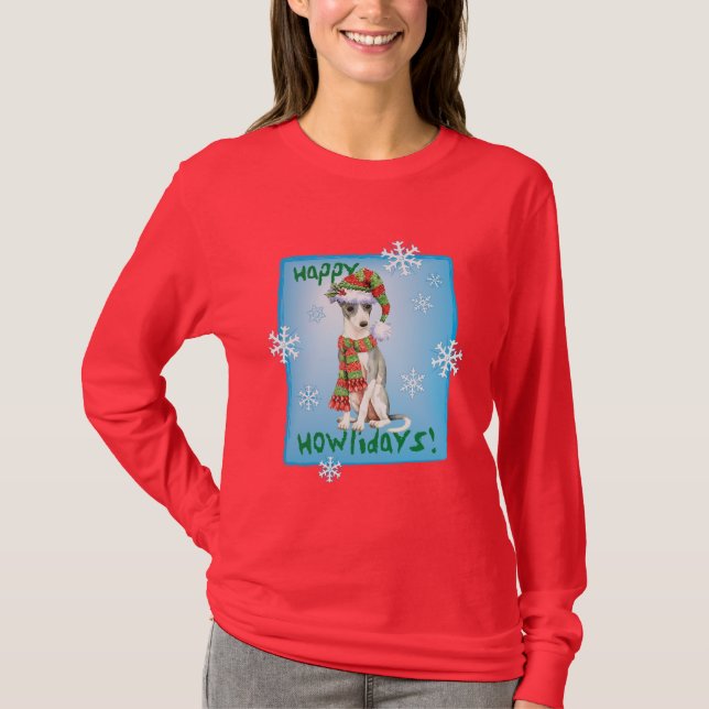 Camiseta Galgo italiano feliz de Howlidays (Frente)