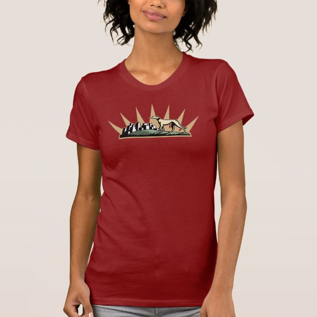 Camiseta Galgo no parque (Frente)