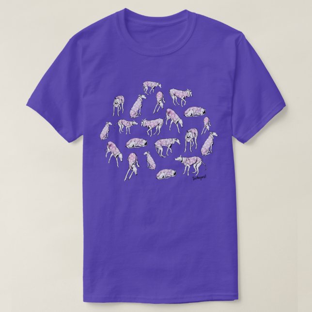 Camiseta Galgos adoráveis (Frente do Design)
