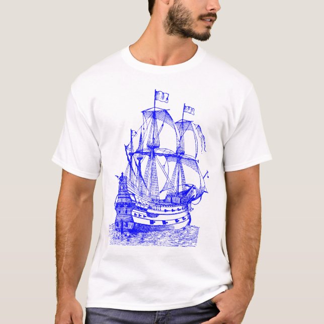 Camiseta Galhão - Azul (Frente)