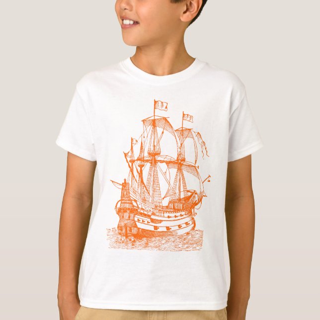 Camiseta Galhão - Laranja (Frente)