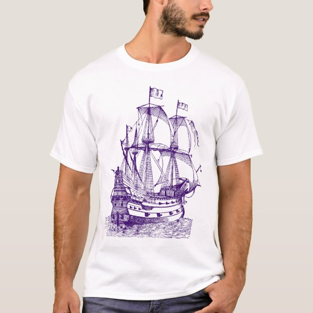 Camiseta Galhão - Roxo Profundo (Frente)