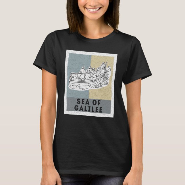 Camiseta Galilee seas storms religious Christians Christian (Frente)