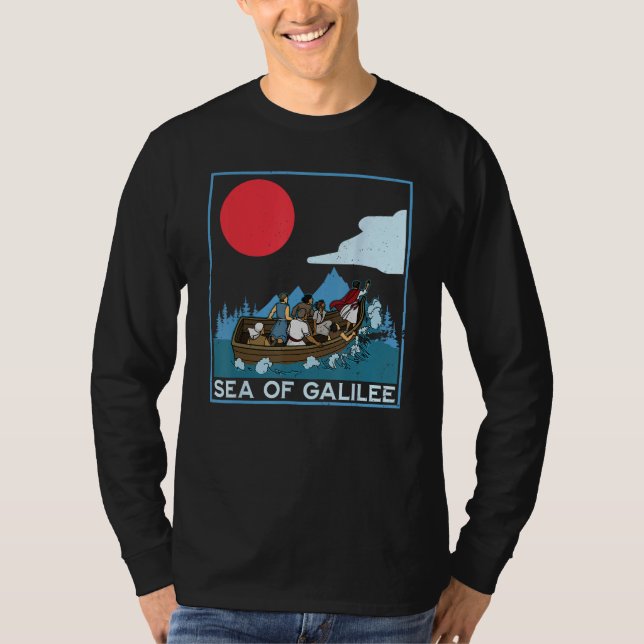 Camiseta Galilee seas storms religious Christians Christian (Frente)