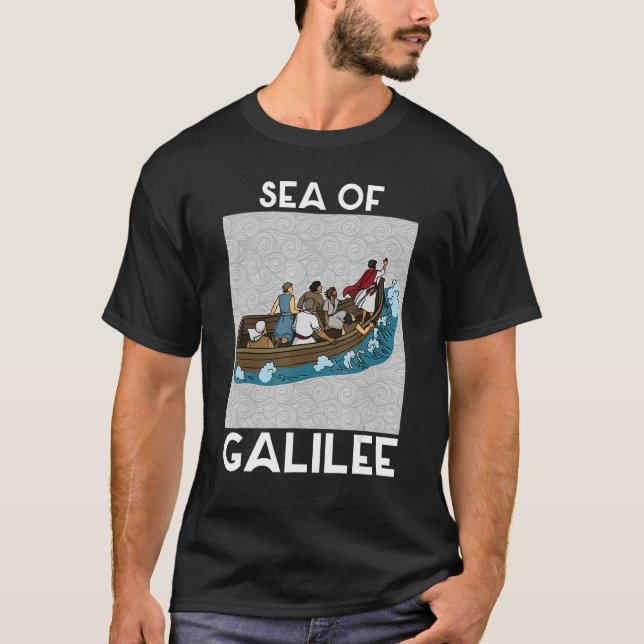 Camiseta Galilee seas storms religious Christians Christian (Frente)