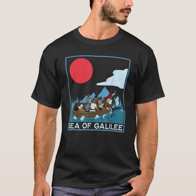 Camiseta Galilee seas storms religious Christians Christian (Frente)