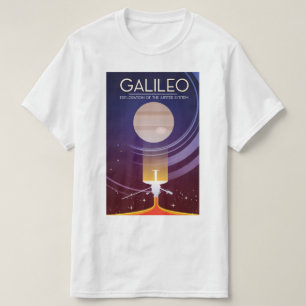Camiseta Galileo - exploração do sistema de Jupiter