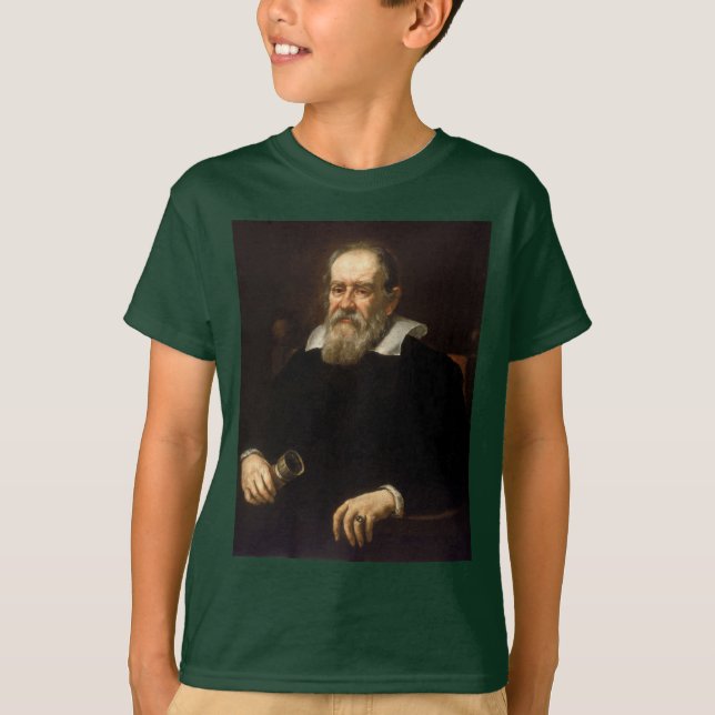 Camiseta Galileu Galilei: Pai da Ciência e Astronomia (Frente)