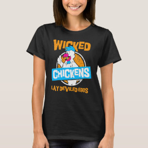 Camiseta Galináceas Perversas Colocam Ovos Diabólicos Fran
